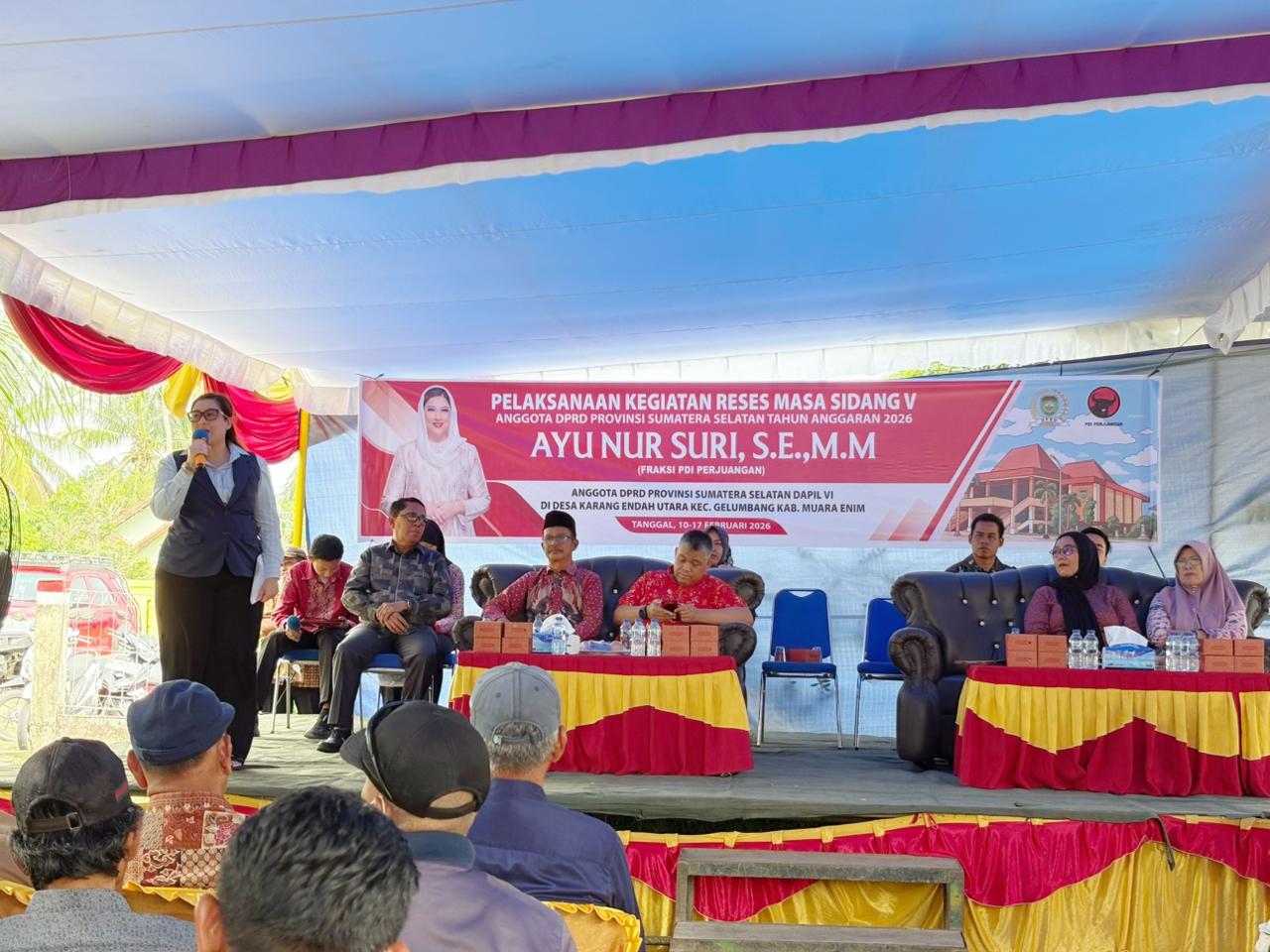 Pelaksanaan Kegiatan Reses Masa Sidang V, Anggota DPRD Provinsi Sumatera Selatan tahun anggaran 2026